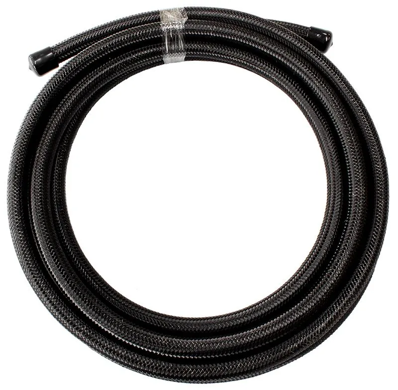 200 Series PTFE (Teflon®) Black Stainless Steel Braided Hose -3AN AF200-03-3MBLK