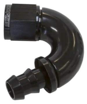 510 Series Full Flow Tight Radius Push Lock 150° Hose End -12AN AF515-12BLK