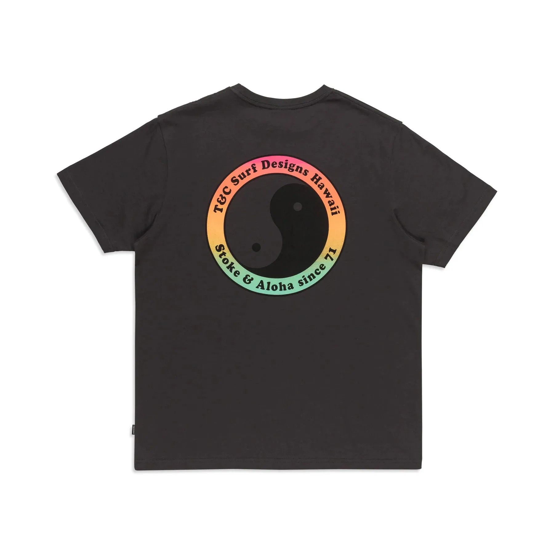 '71 Yin Yang Logo Tee - Washed Black