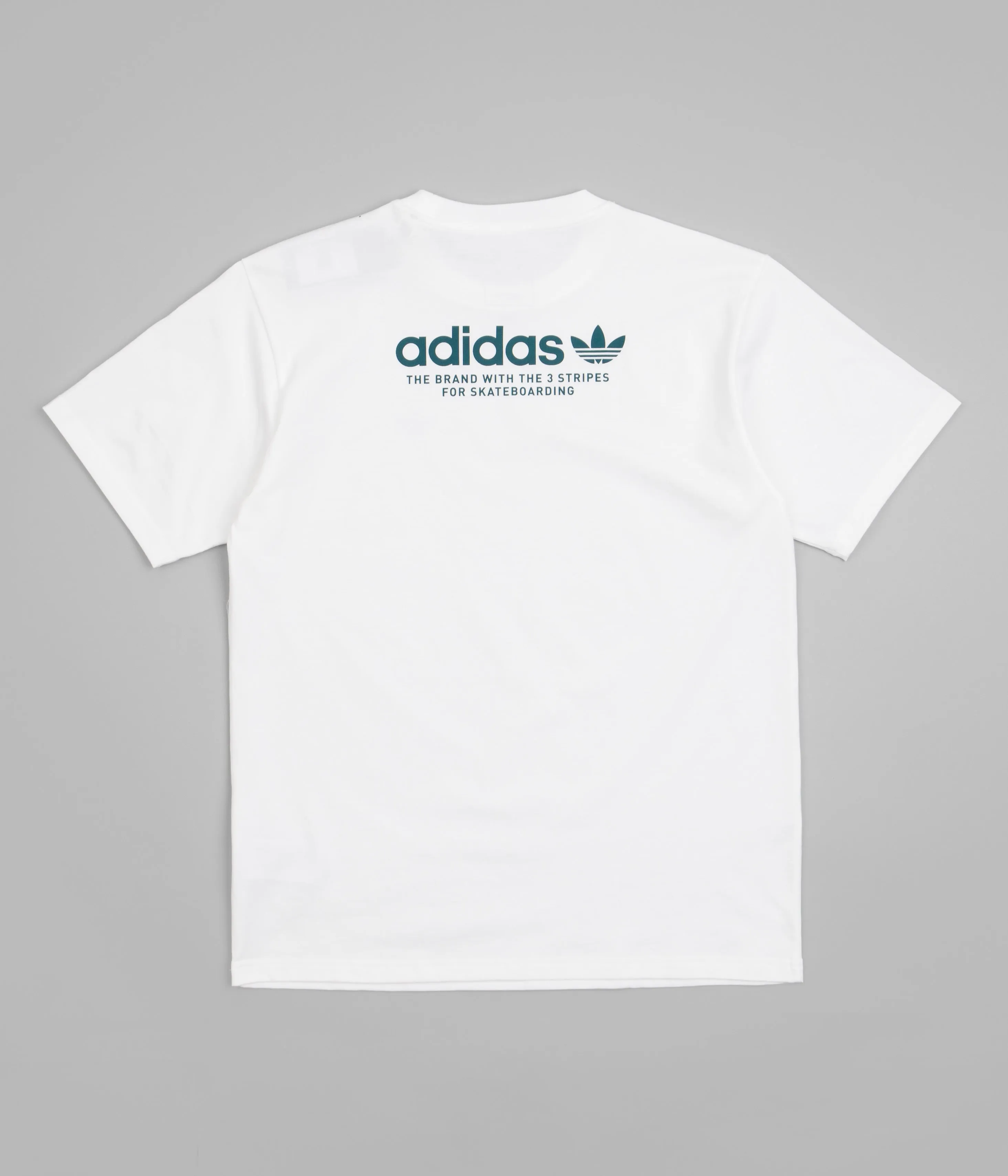 Adidas 4.0 Logo T-Shirt - White / Legacy Teal