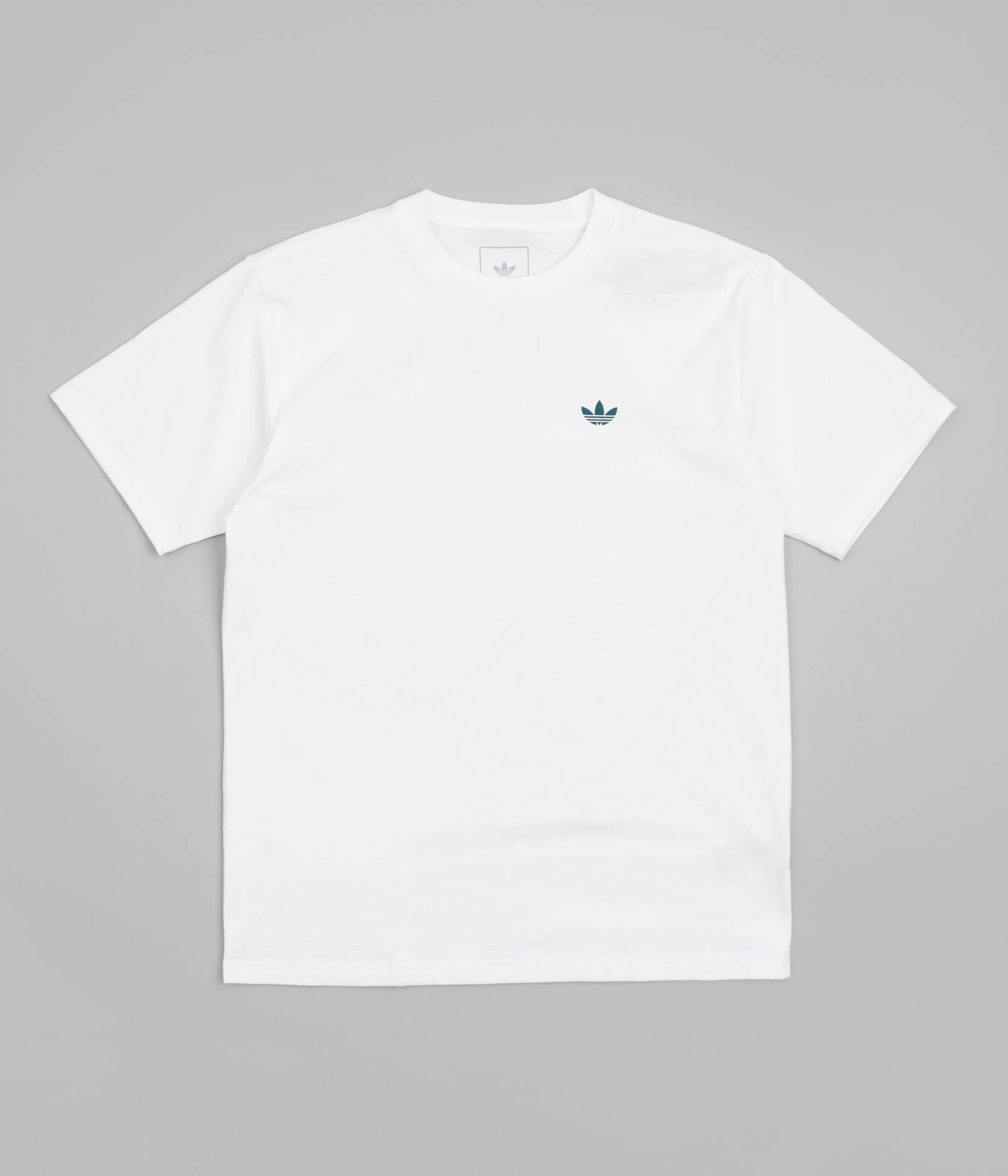 Adidas 4.0 Logo T-Shirt - White / Legacy Teal