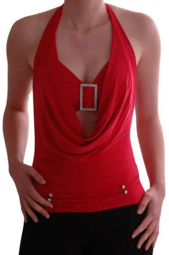 Alyssa Halter Neck Tops