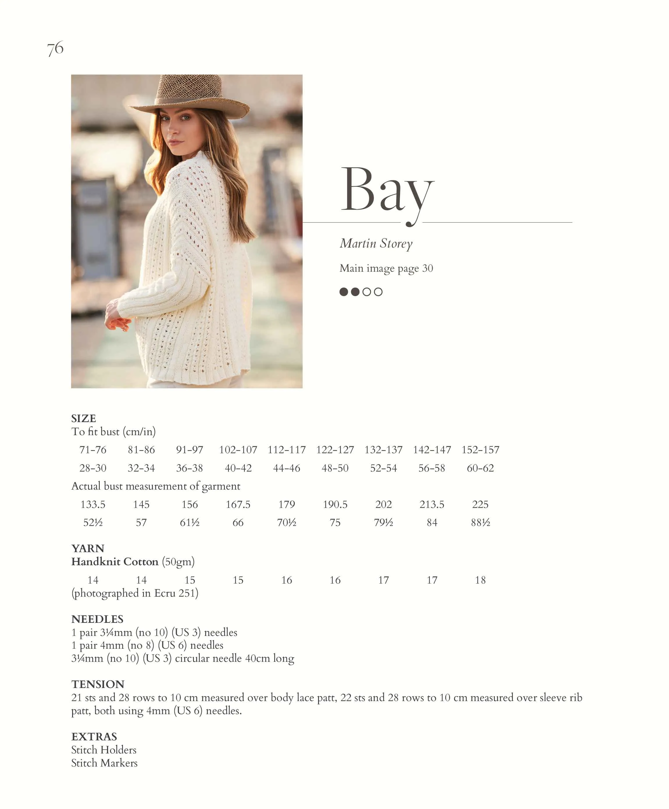 Bay Sweater in Rowan Handknit Cotton - Digital Version RM008-00002