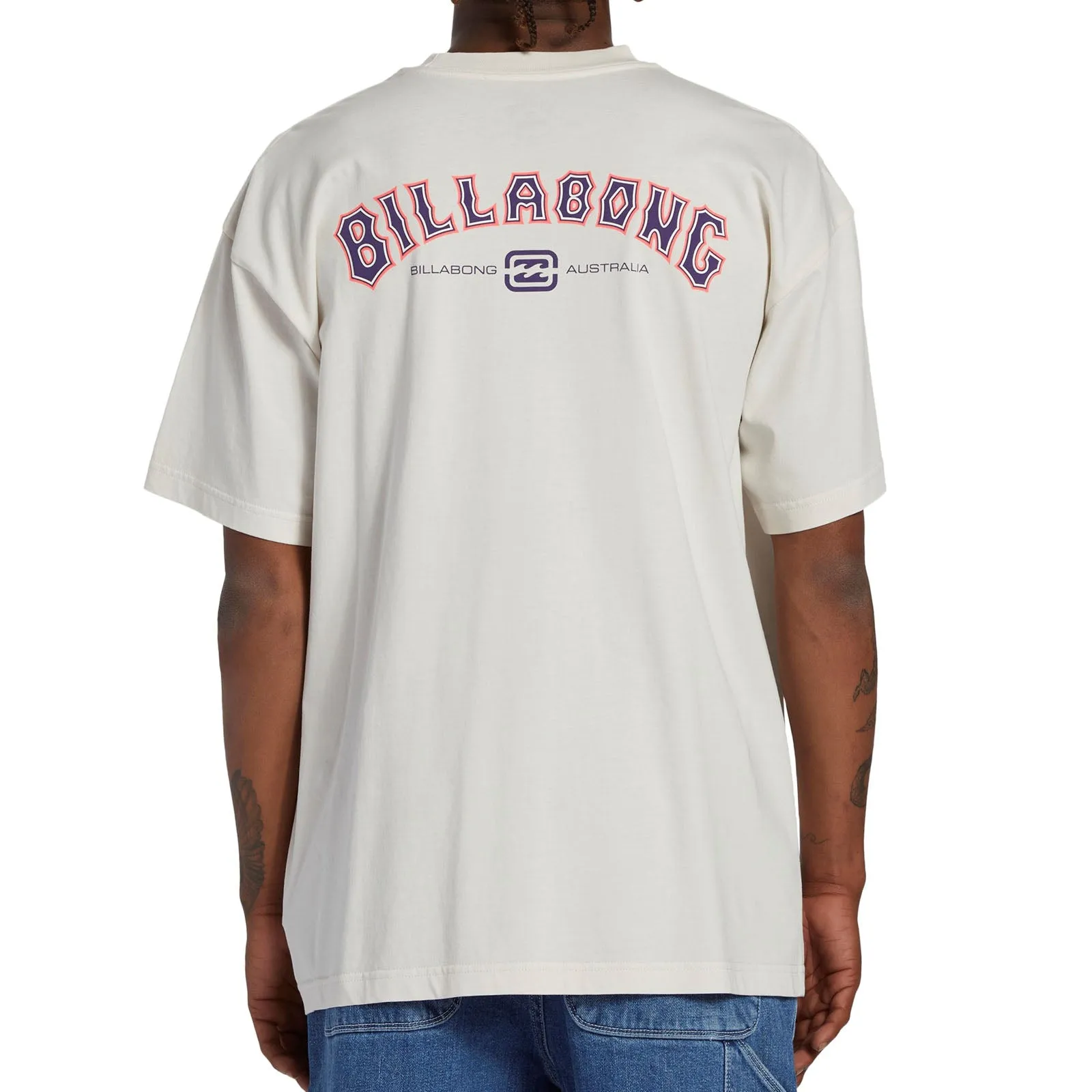 Billabong Mens Arch Team Crew Neck Cotton T-Shirt