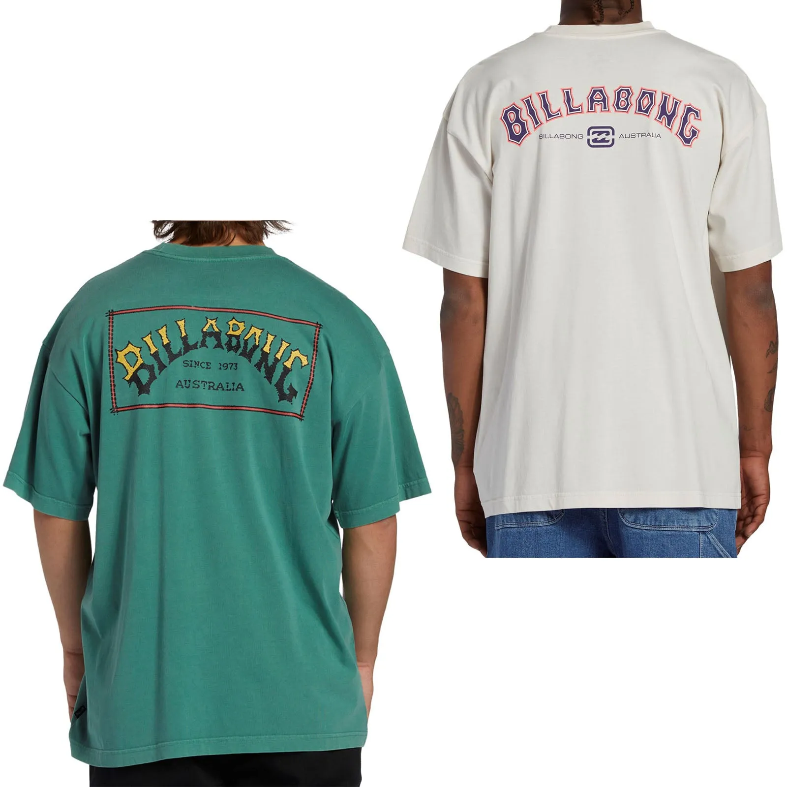 Billabong Mens Arch Team Crew Neck Cotton T-Shirt