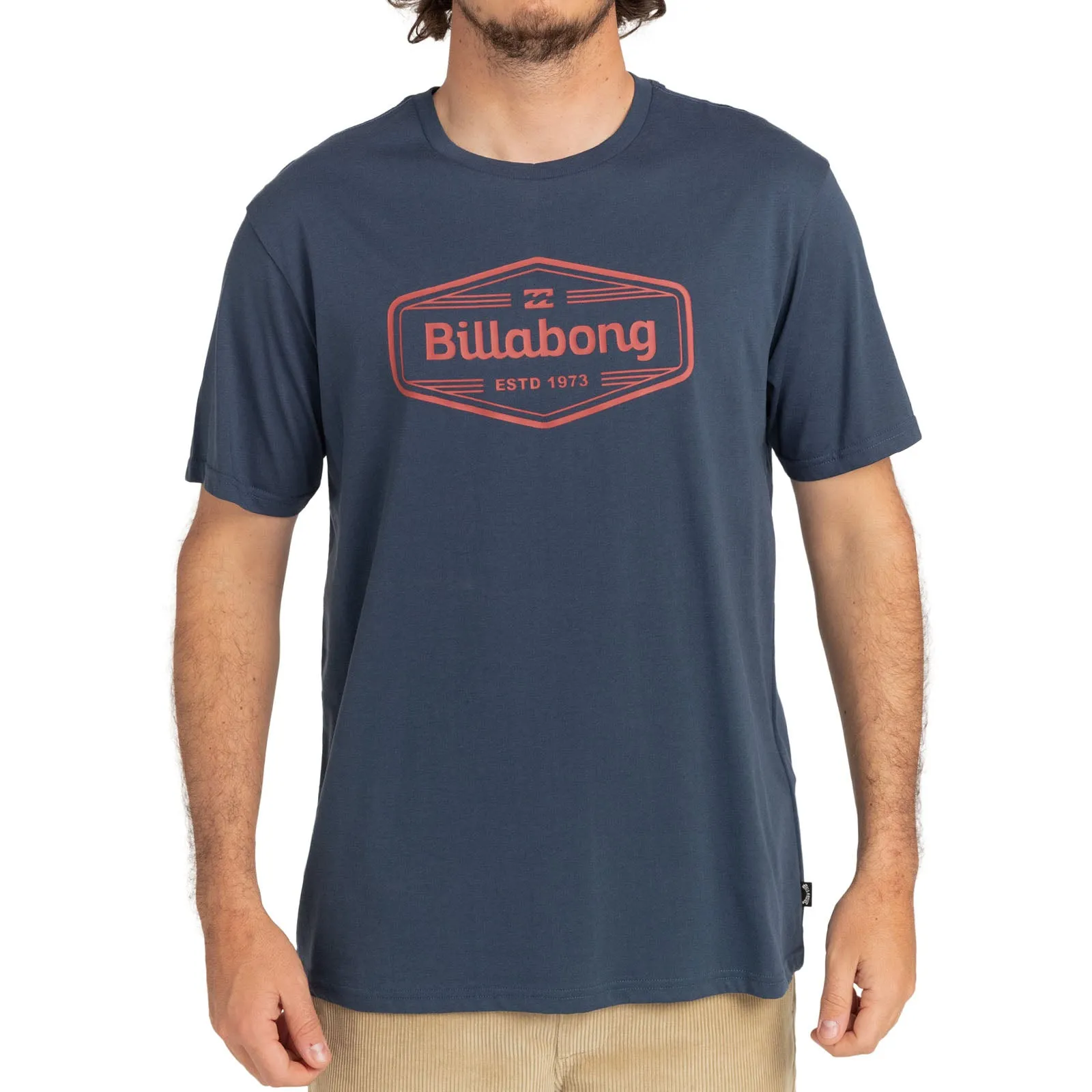 Billabong Mens Trademark Short Sleeve Cotton T-Shirt Top Tee