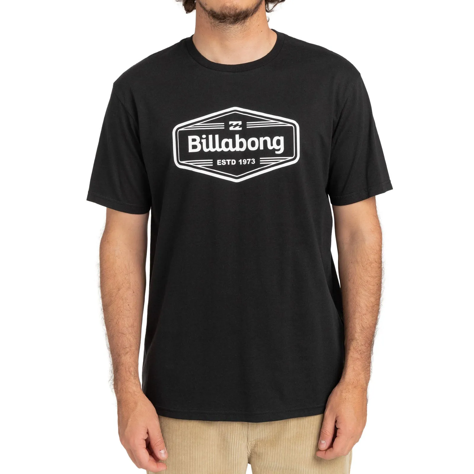 Billabong Mens Trademark Short Sleeve Cotton T-Shirt Top Tee