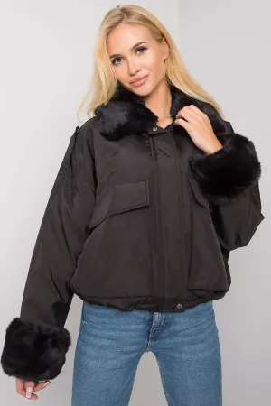 Black Women's Jacket with Insulation by NM