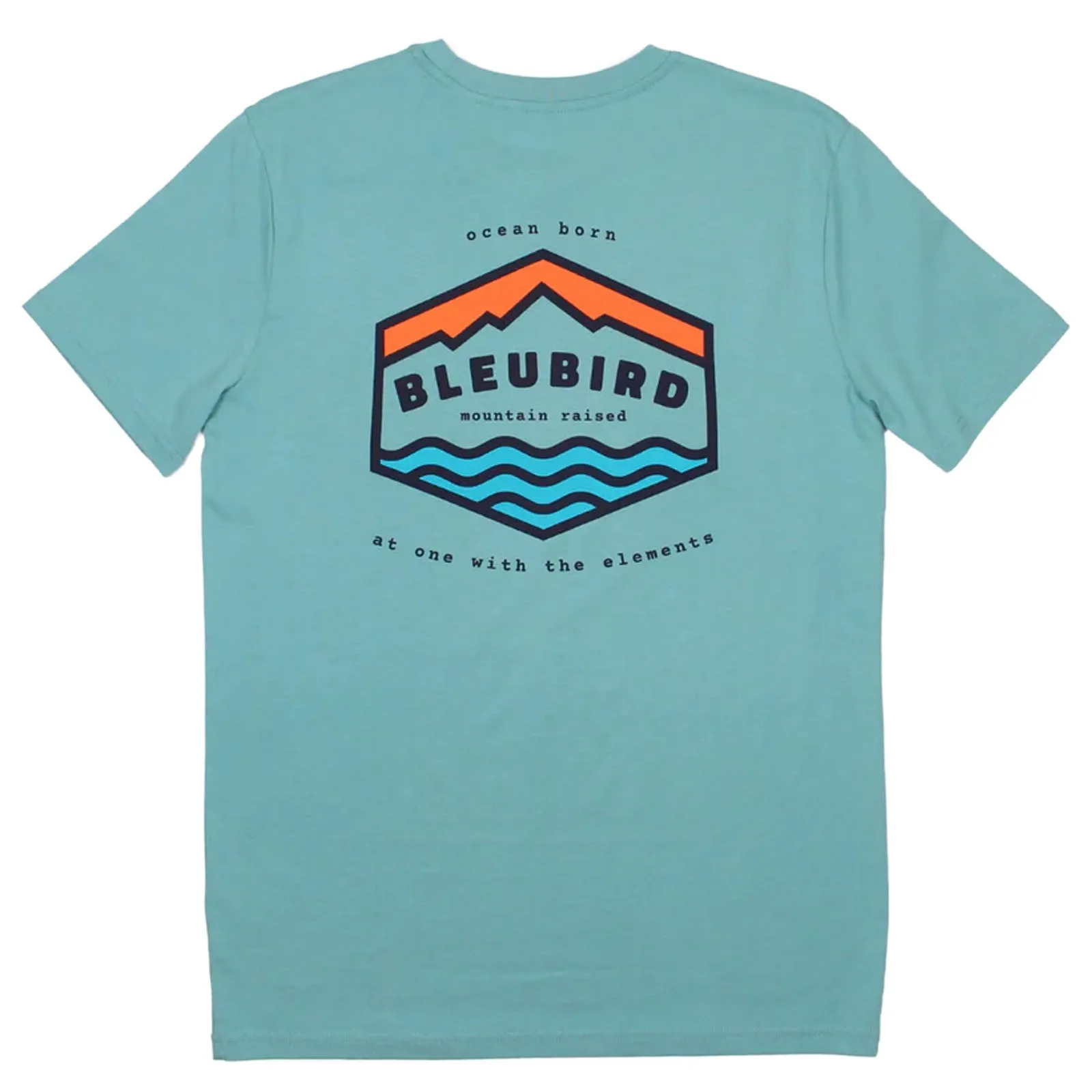 Bleubird Groundswell Crew Neck Short Sleeve T-Shirt - Teal