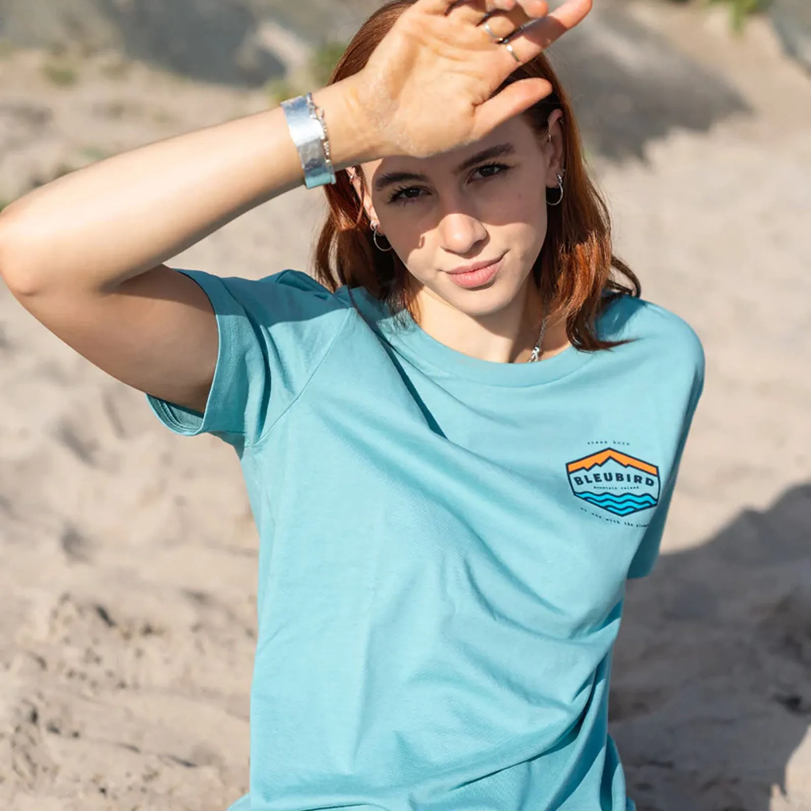 Bleubird Groundswell Crew Neck Short Sleeve T-Shirt - Teal