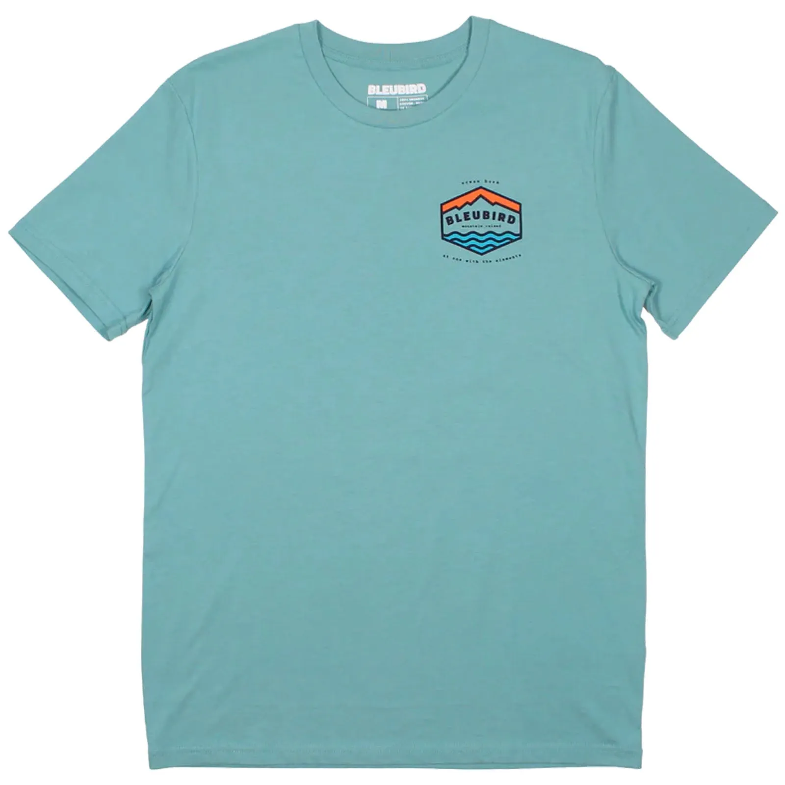 Bleubird Groundswell Crew Neck Short Sleeve T-Shirt - Teal