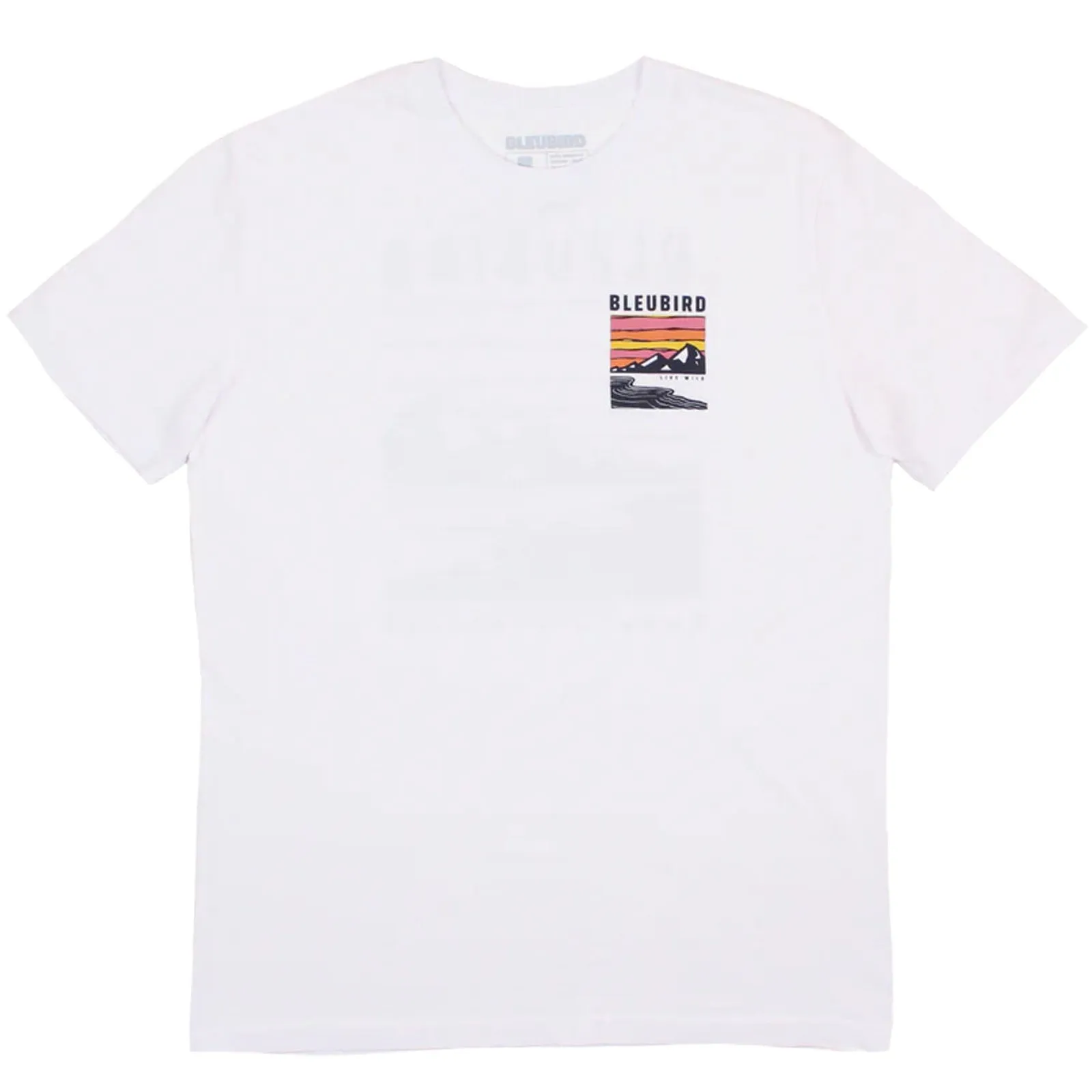 Bleubird Wild Crew Neck Short Sleeve T-Shirt - White