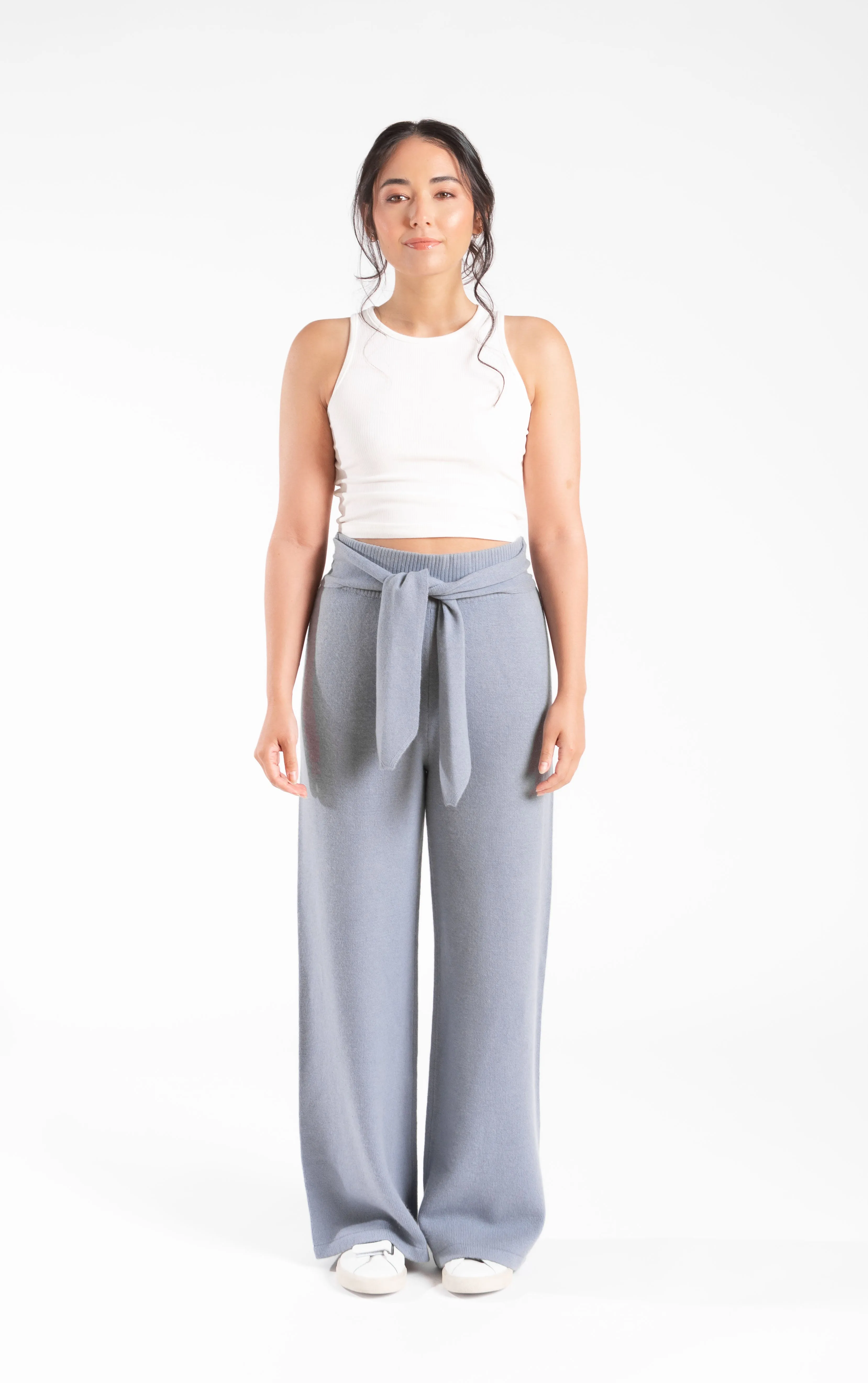 Cashmere Wrap Belt Pant