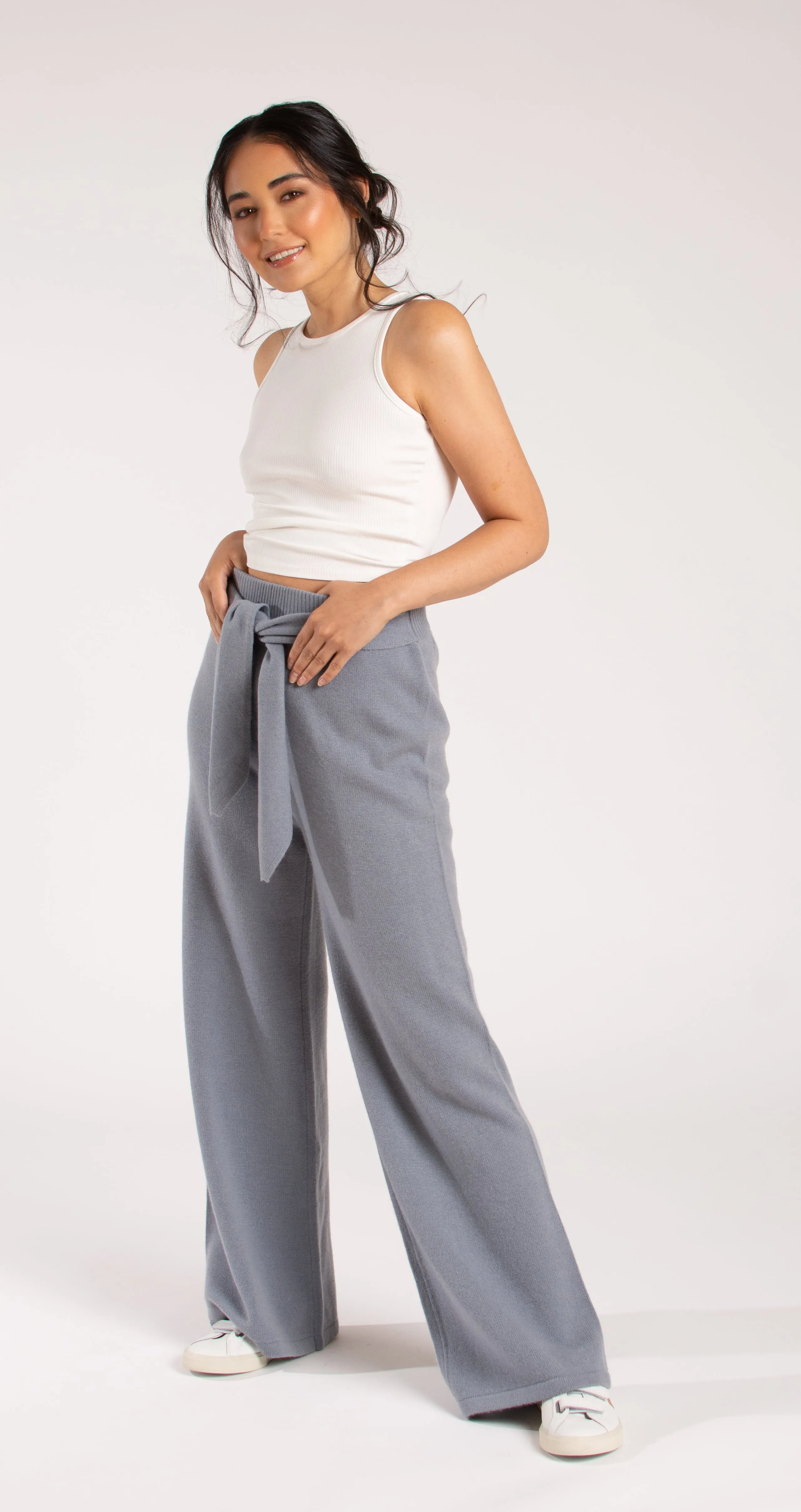 Cashmere Wrap Belt Pant