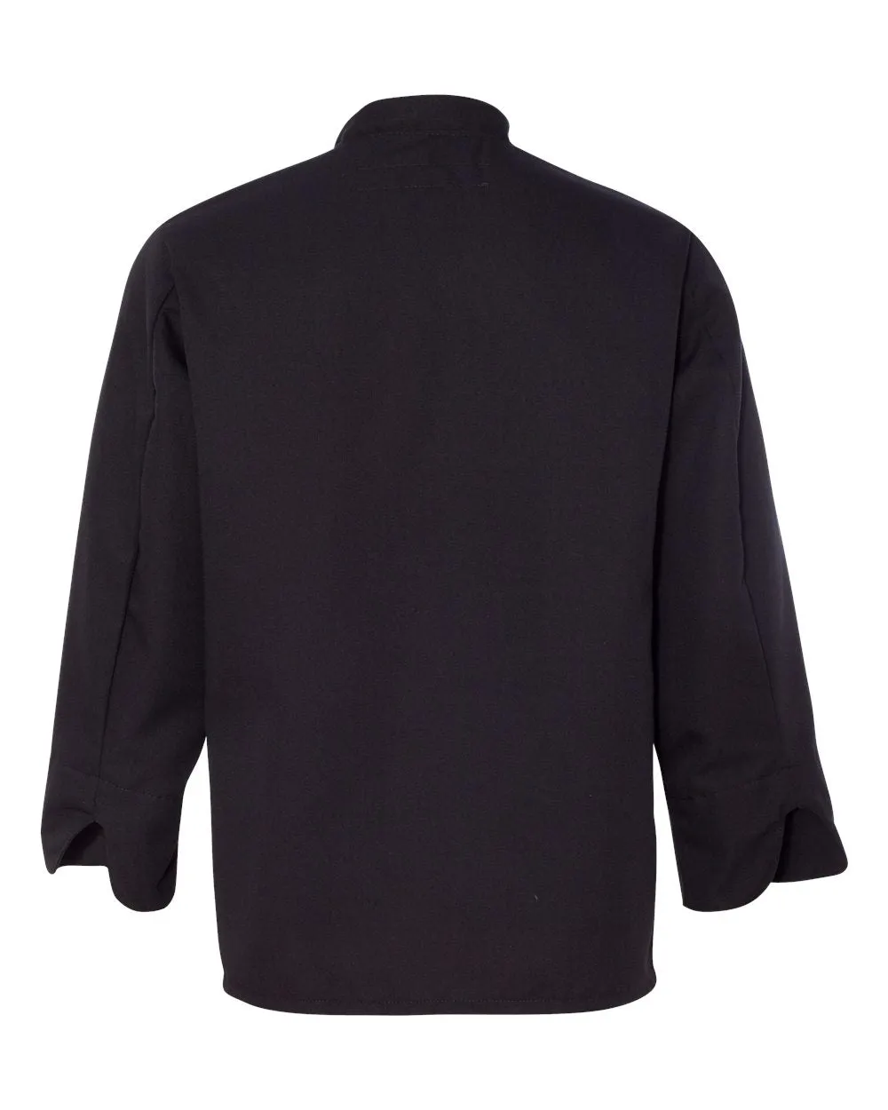 Chef Designs - Ten Pearl Button Black Chef Coat  - Black