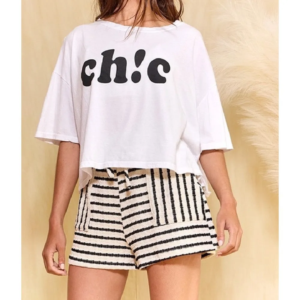 Chic Crop T-Shirt Top