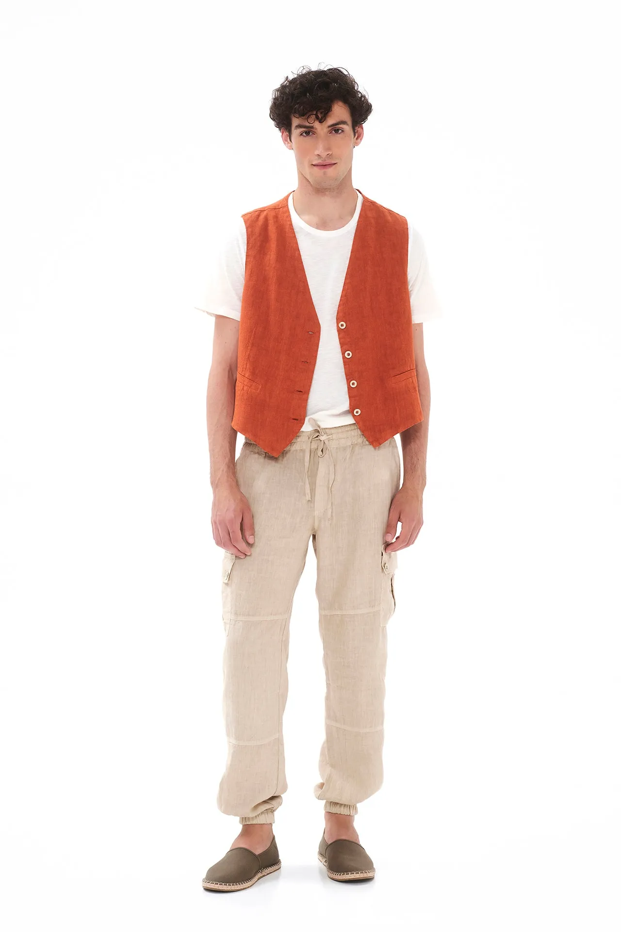 Classic Linen Vest