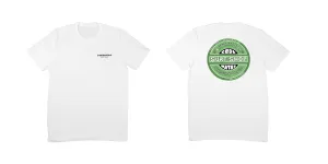 Cool Water T-Shirt - White (Green Logo)