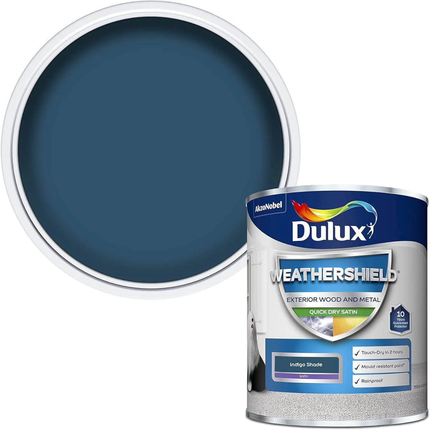 Dulux Weathershield Satin 750ml - Indigo Shade