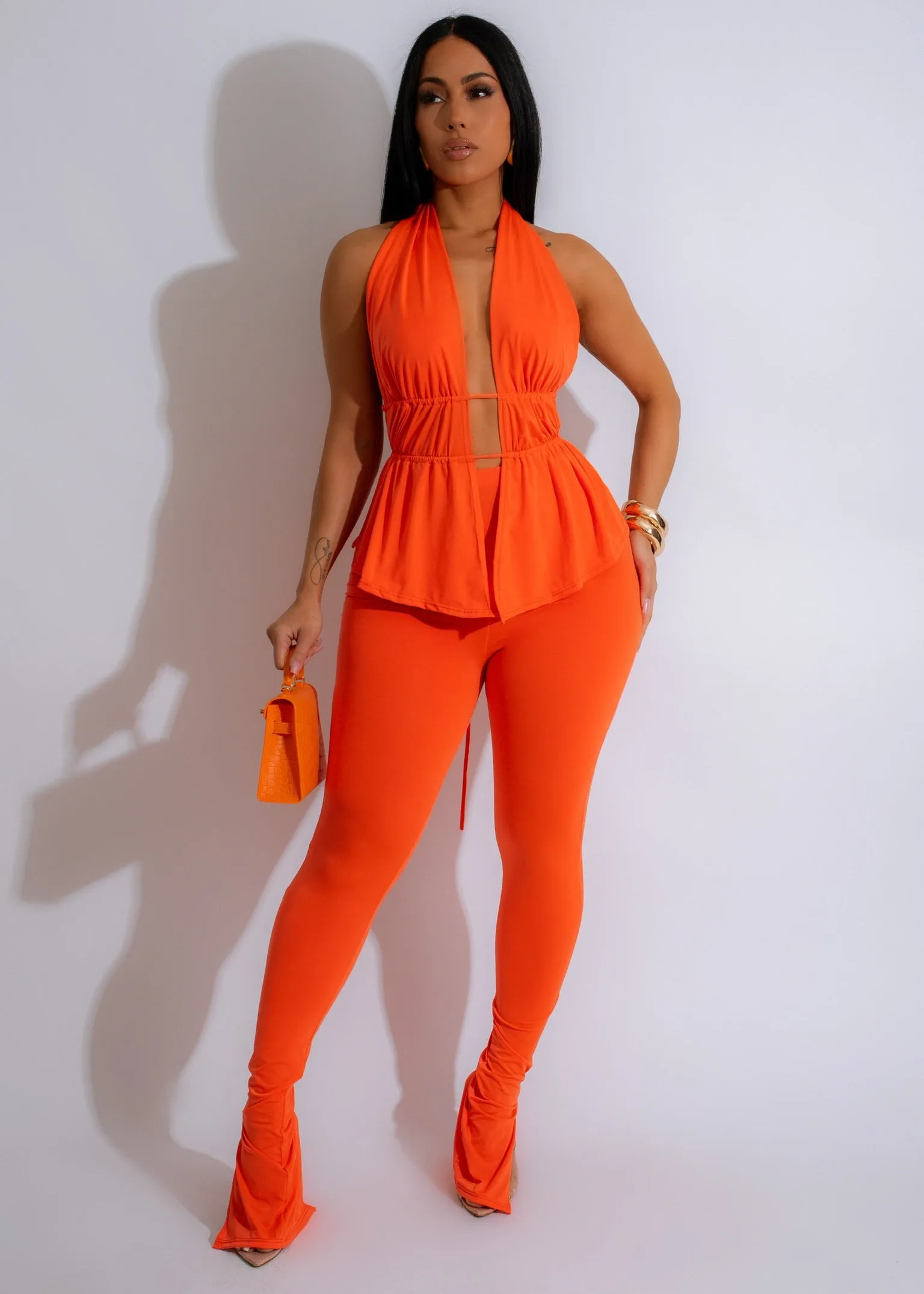 Everything I Do Legging Set Orange