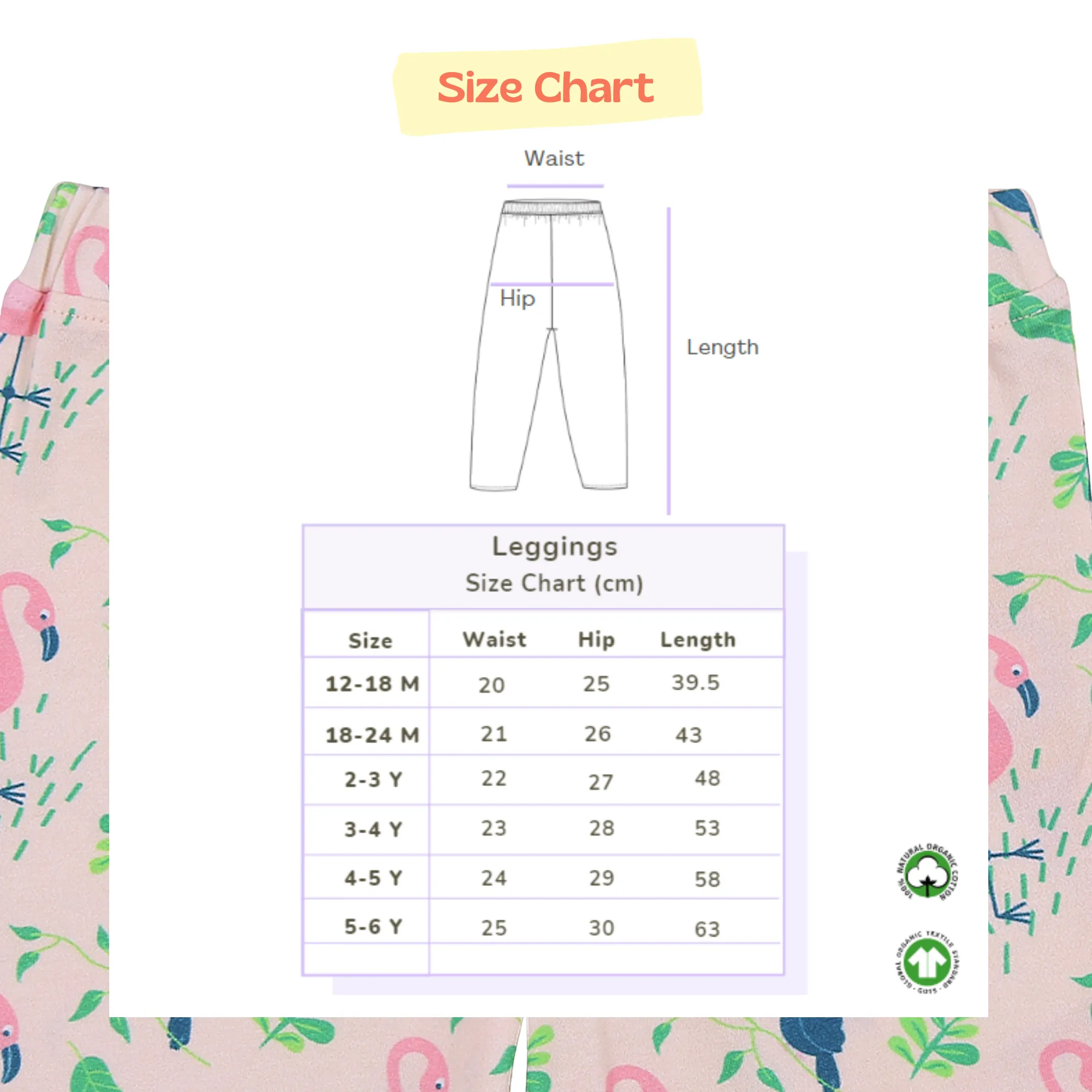 Girl Leggings - Flamingo Forest