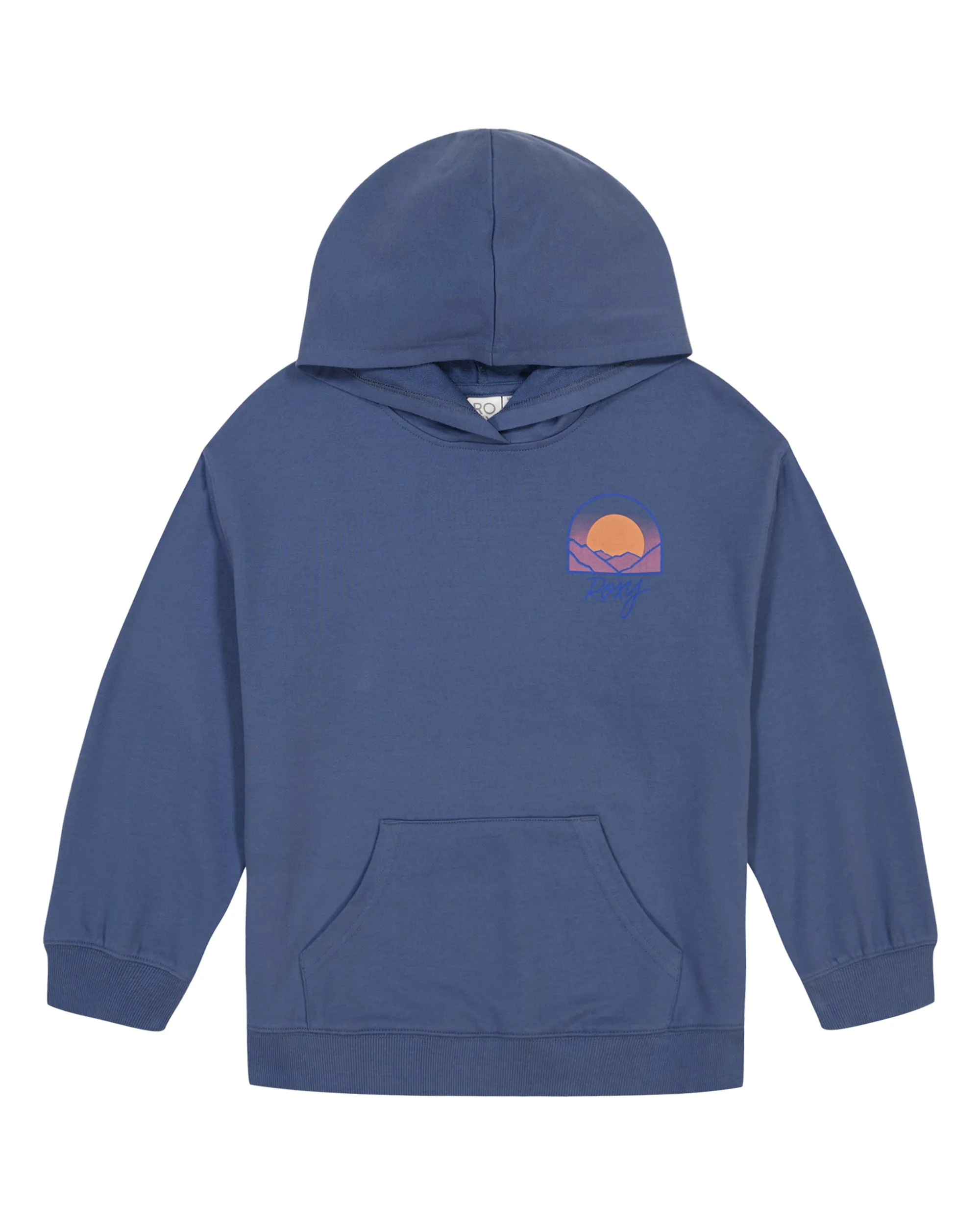 Girls 7-16 Mountain Scenic Oversized Hoodie - Coastal Fjord