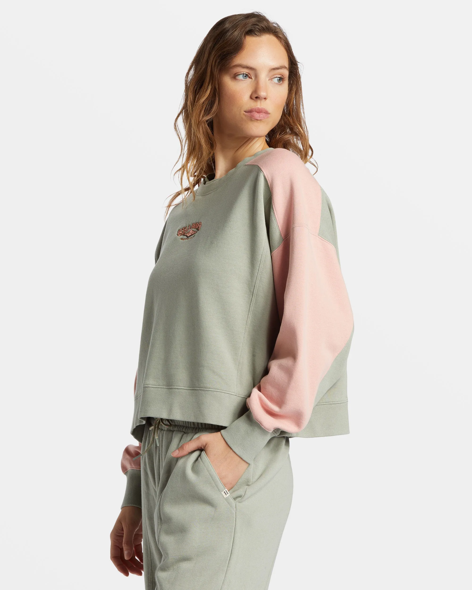 Hike Date Pullover Sweatshirt - Seagrass