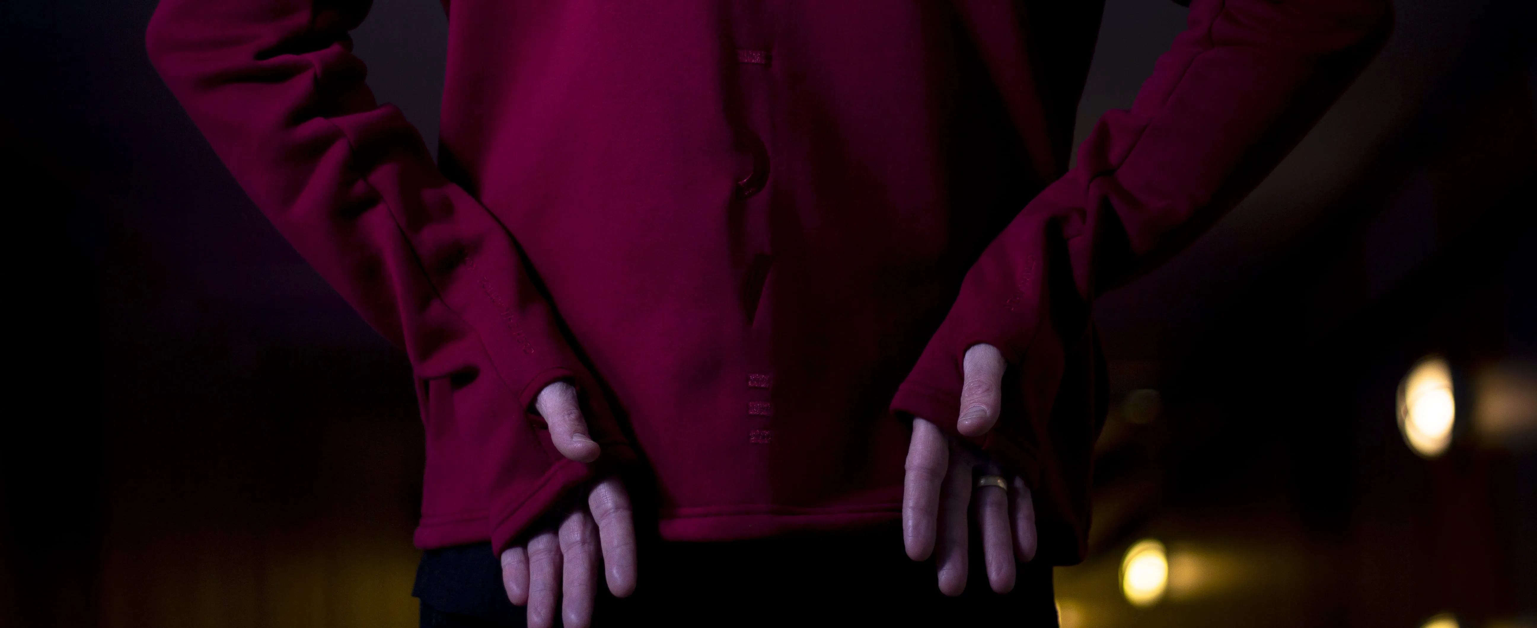 ICON MAROON ZIP-HOODIE