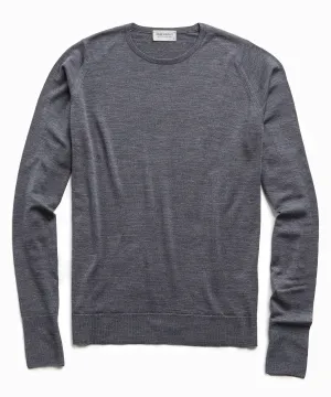 John Smedley Easy Fit Crew in Charcoal