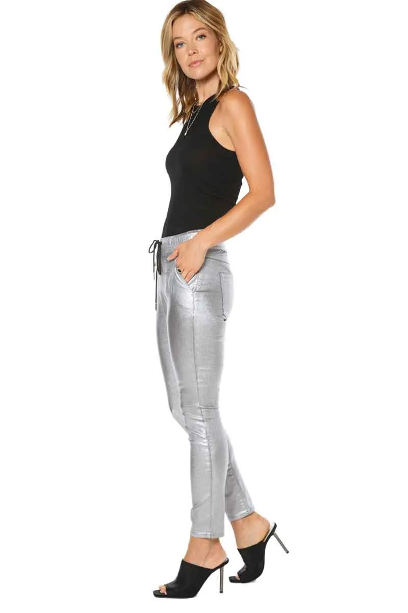 Juicy Couture Laguna Coated Metallic Pants