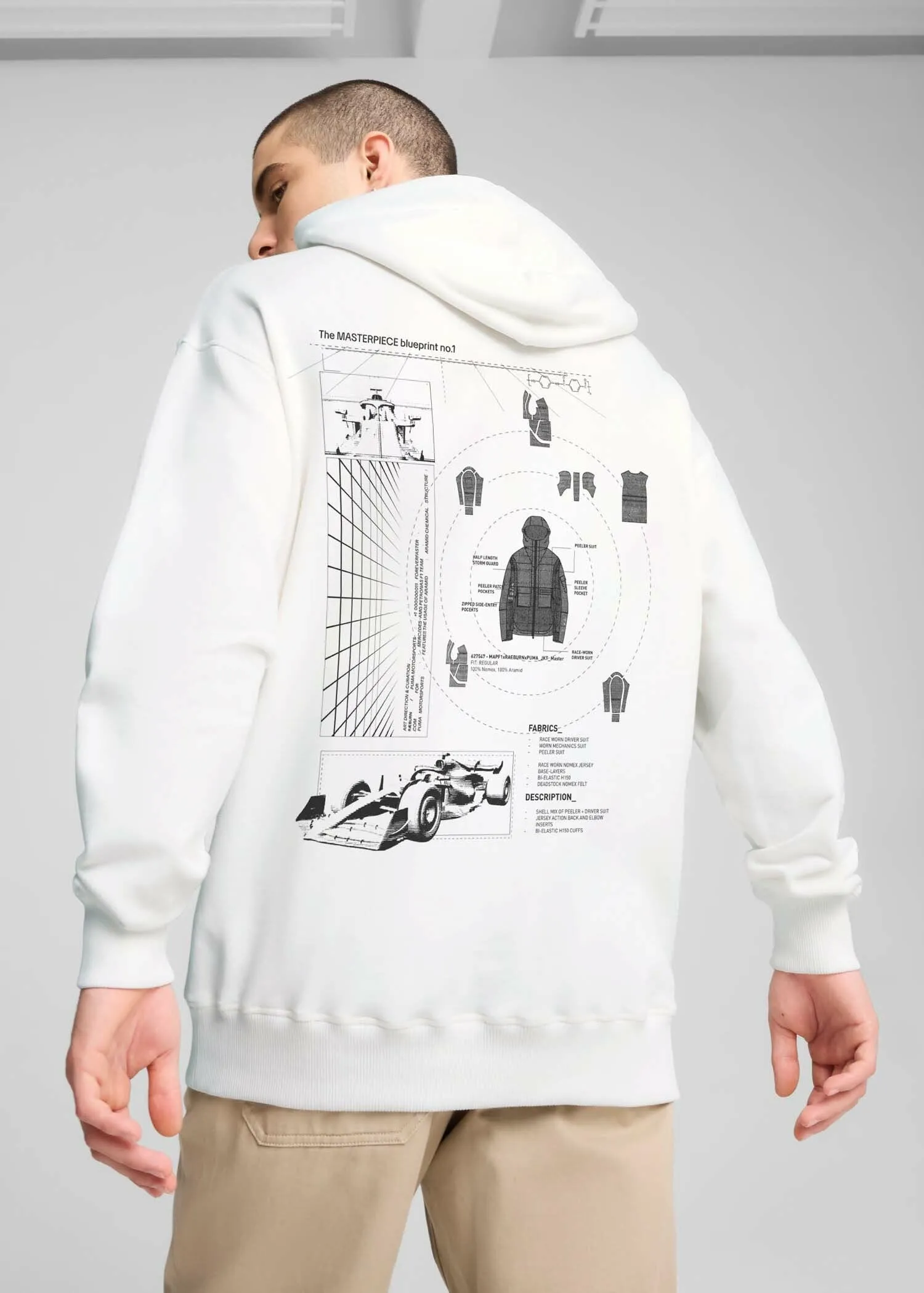 Mercedes-AMG F1 x PUMA x RÆBURN Graphic Hoodie PUMA White