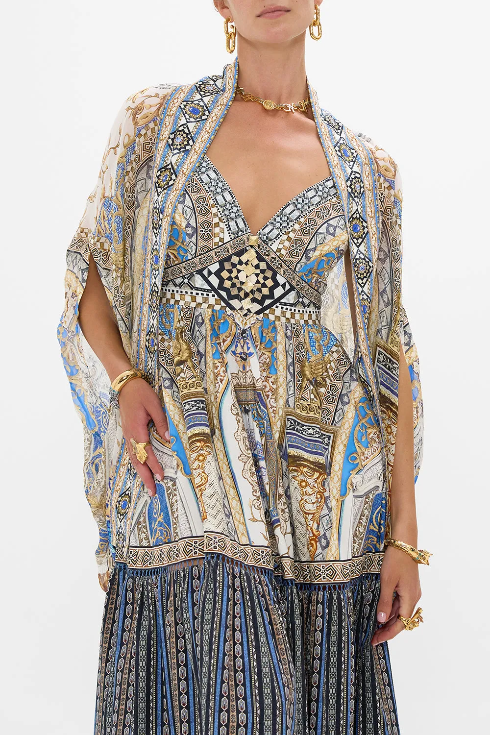 OPEN FRONT CARDI CAPE MAKE ME YOUR MOSAIC