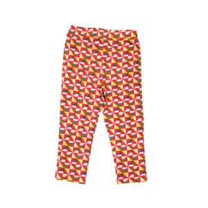 Organic Cotton Girl Leggings - Pinwheel