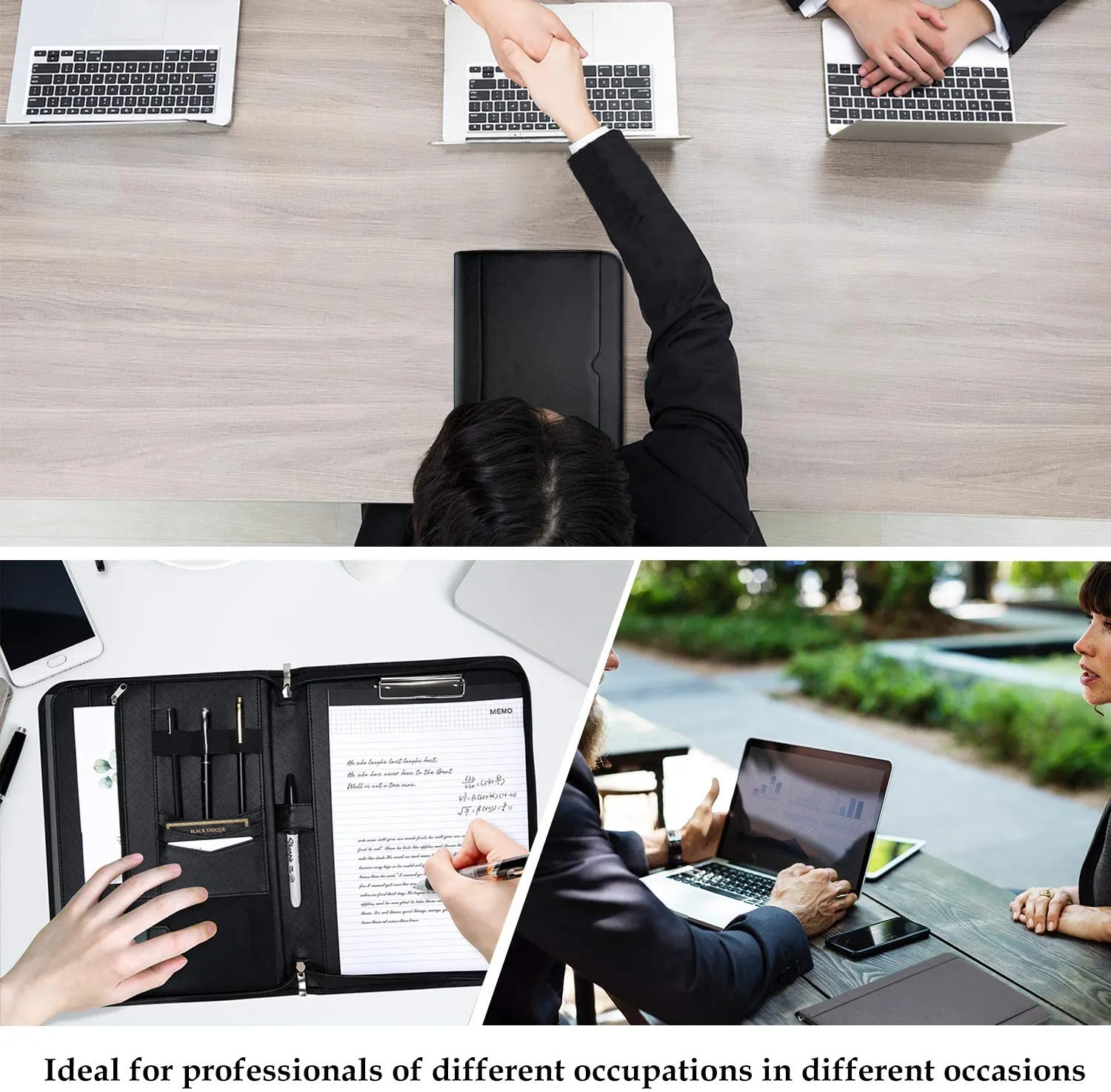 Portfolio Business Padfolio Folder with Zipper | ProCase