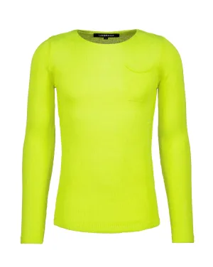 Prep Fluorescent Sweater - Yellow