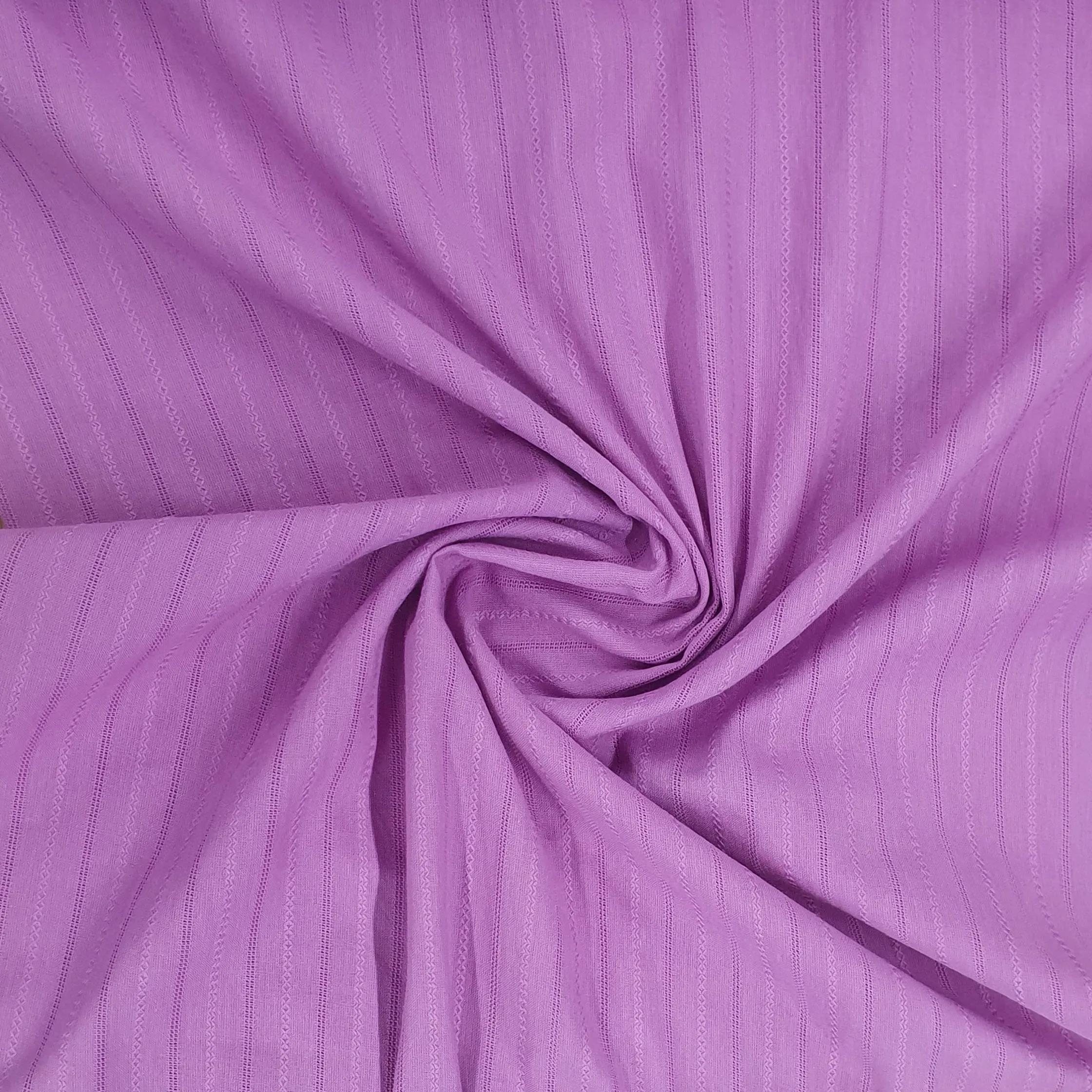 Purple Stripe Jacquard Cotton Fabric 48 inches,Plain Weave