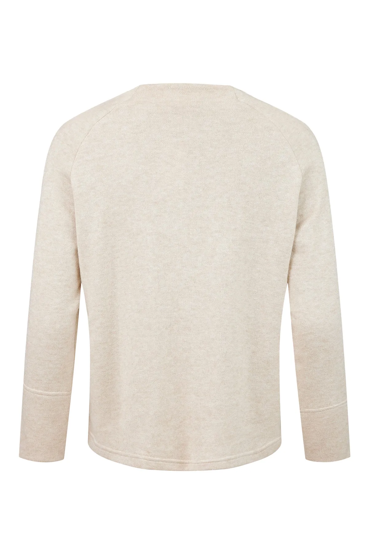 Robell Crew Neck Suoersoft Sweater with split cuff detail 54469