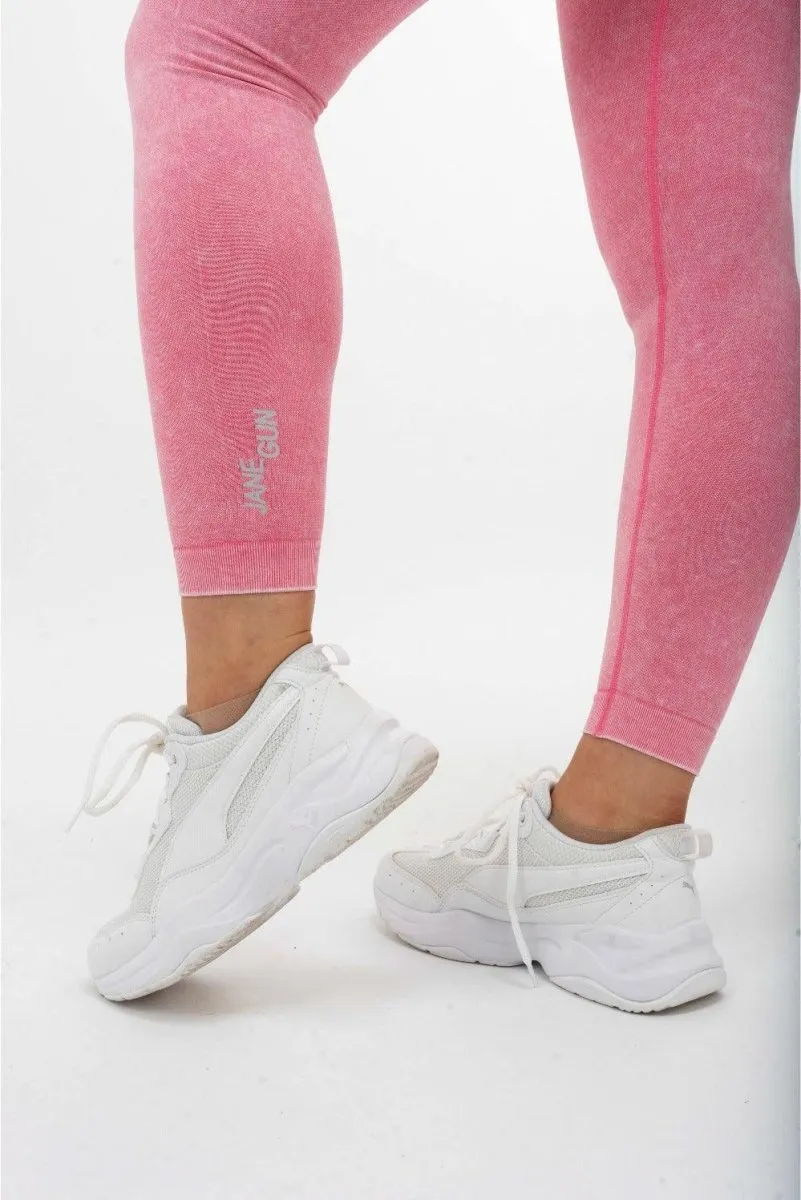 Scrunch Bum Leggings - Acid Pink