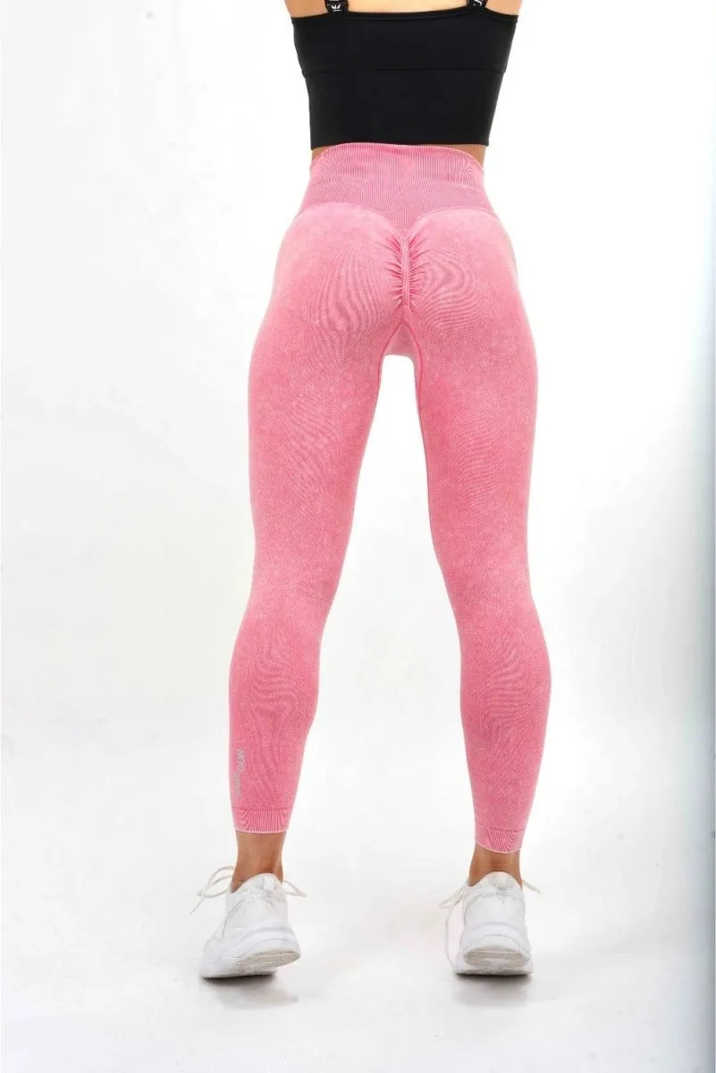 Scrunch Bum Leggings - Acid Pink