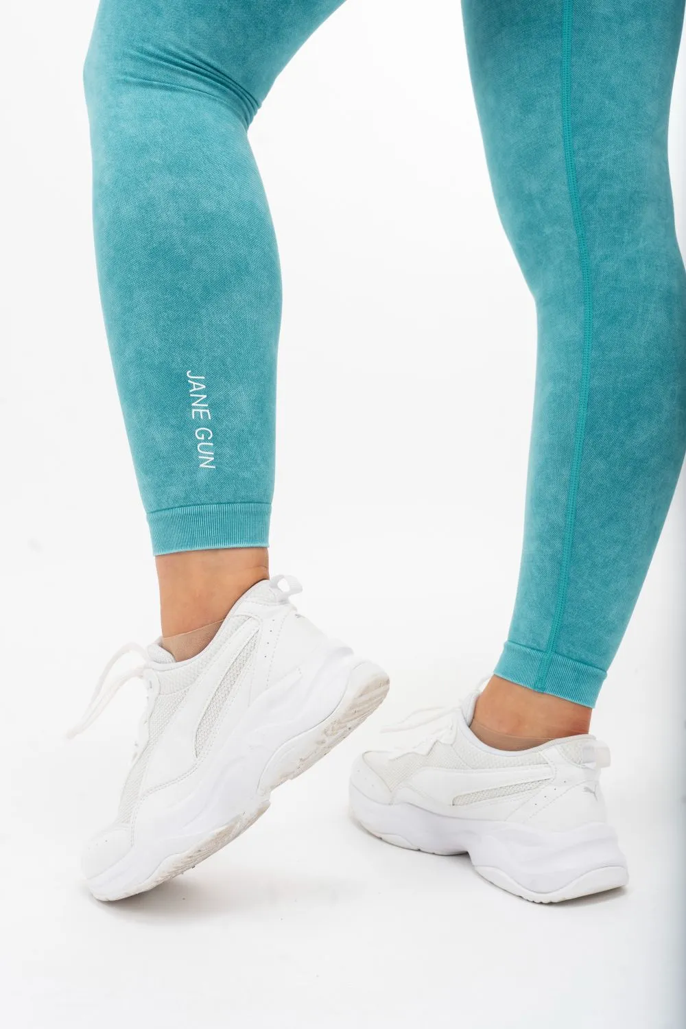 Scrunch Bum Leggings - Ocean Green