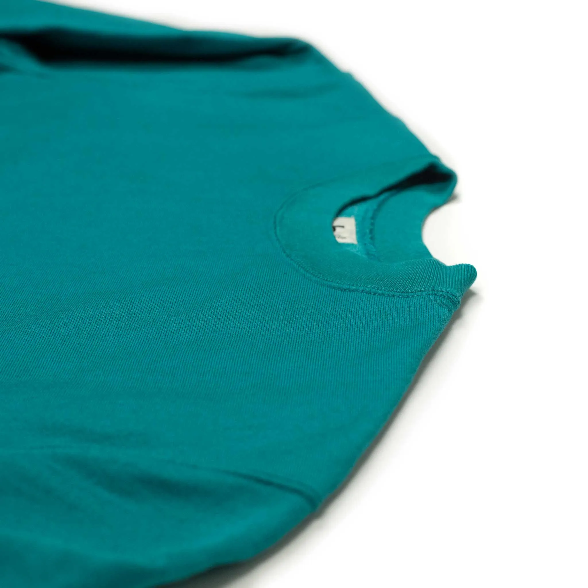 Soft and Hard crewneck sweatshirt in Emerald green cotton