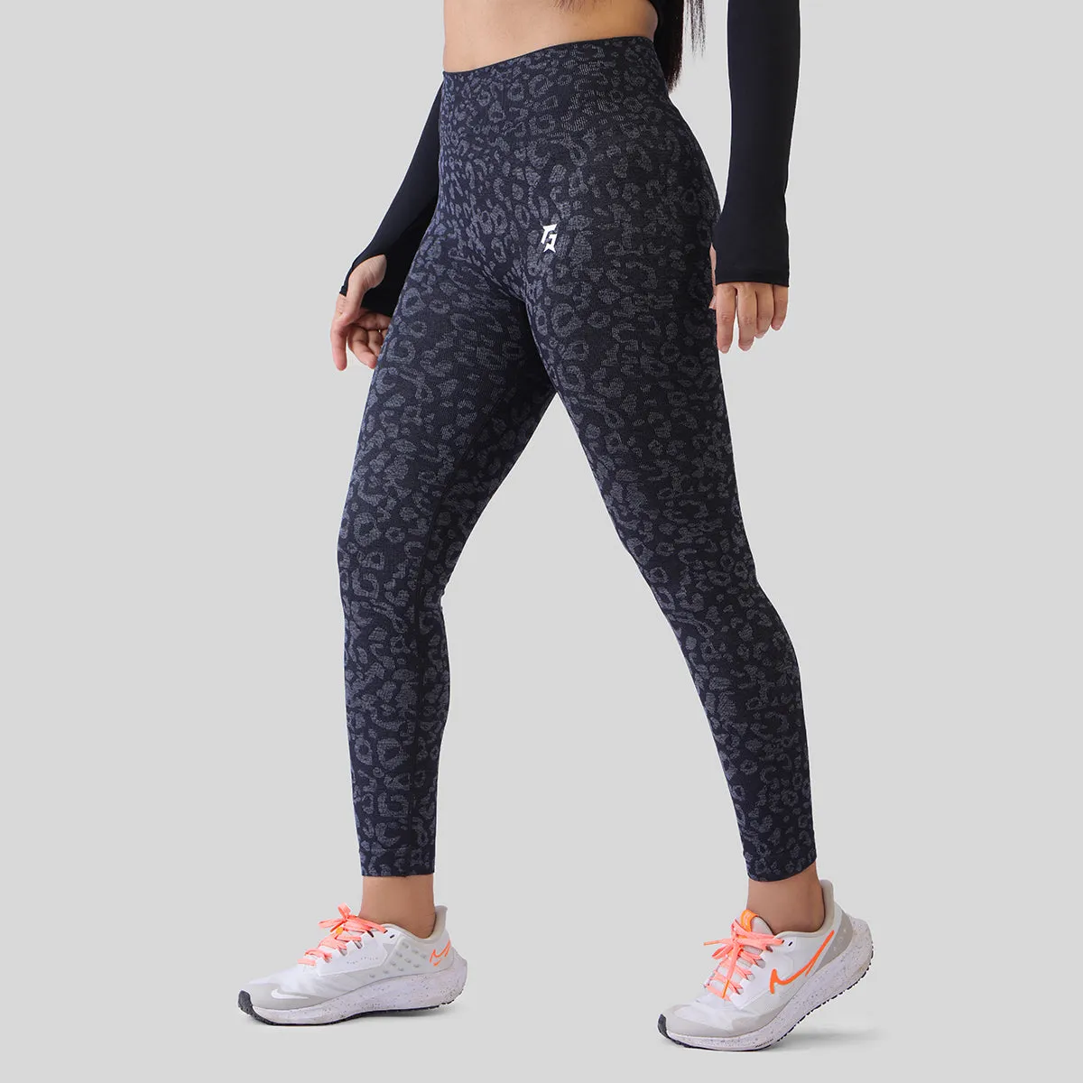 Specked Seamless Leggings (Black)