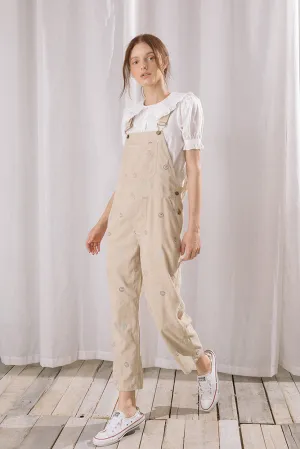 Storia Happy and Sad Face Corduroy Overalls