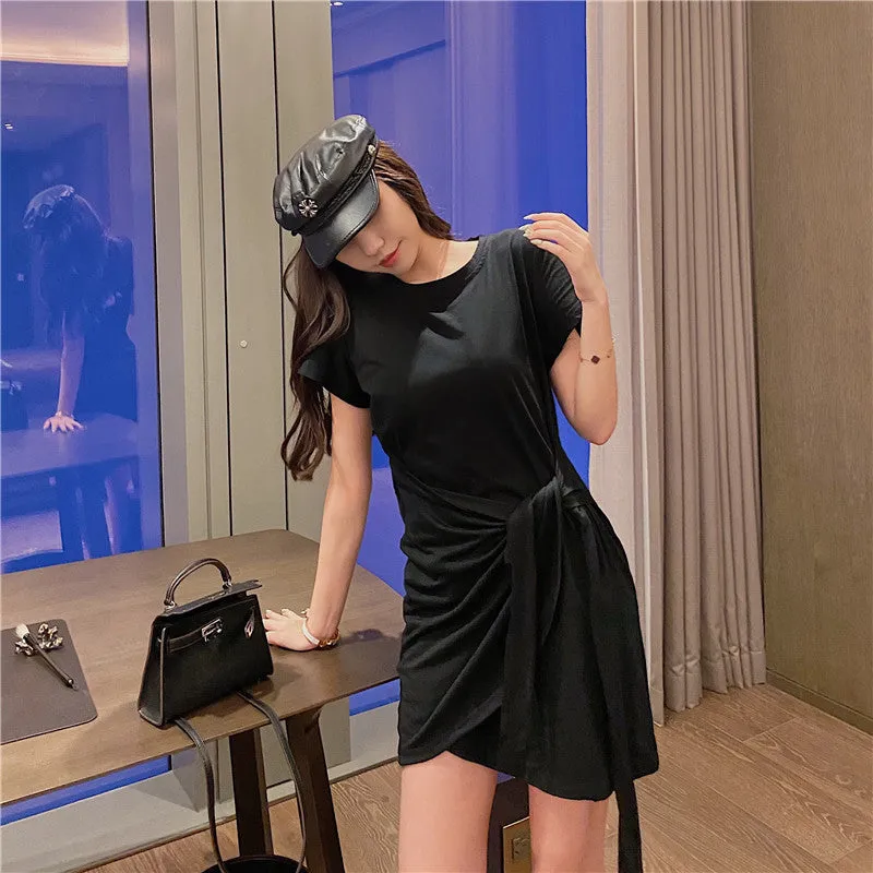 Summer Women Korean Personality Europe INS Elegant Feminine Sexy Skirt Dress