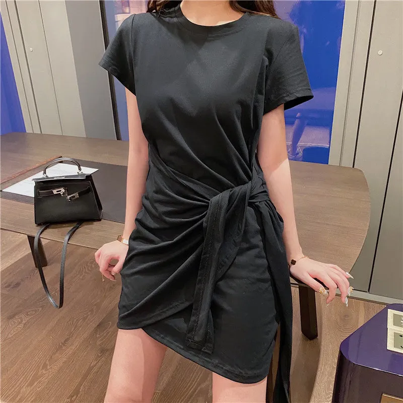 Summer Women Korean Personality Europe INS Elegant Feminine Sexy Skirt Dress