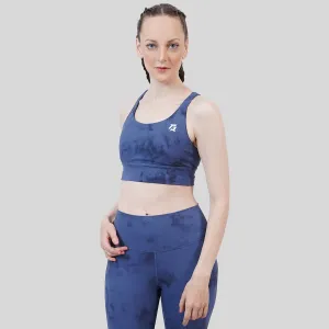 Textured Sports Bra (Blue)