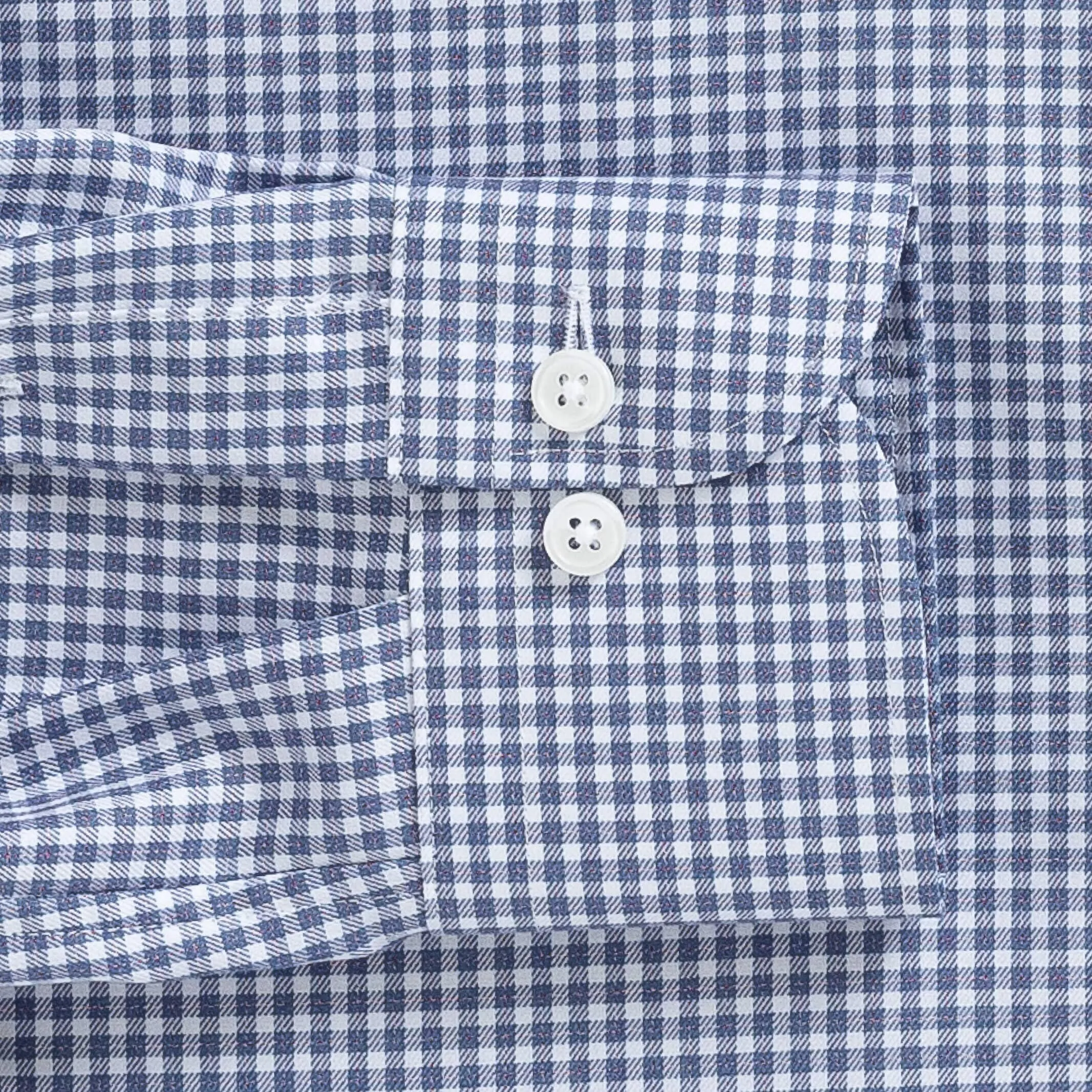 The Smoky Blue Touraine Check Dress Shirt