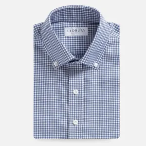 The Smoky Blue Touraine Check Dress Shirt