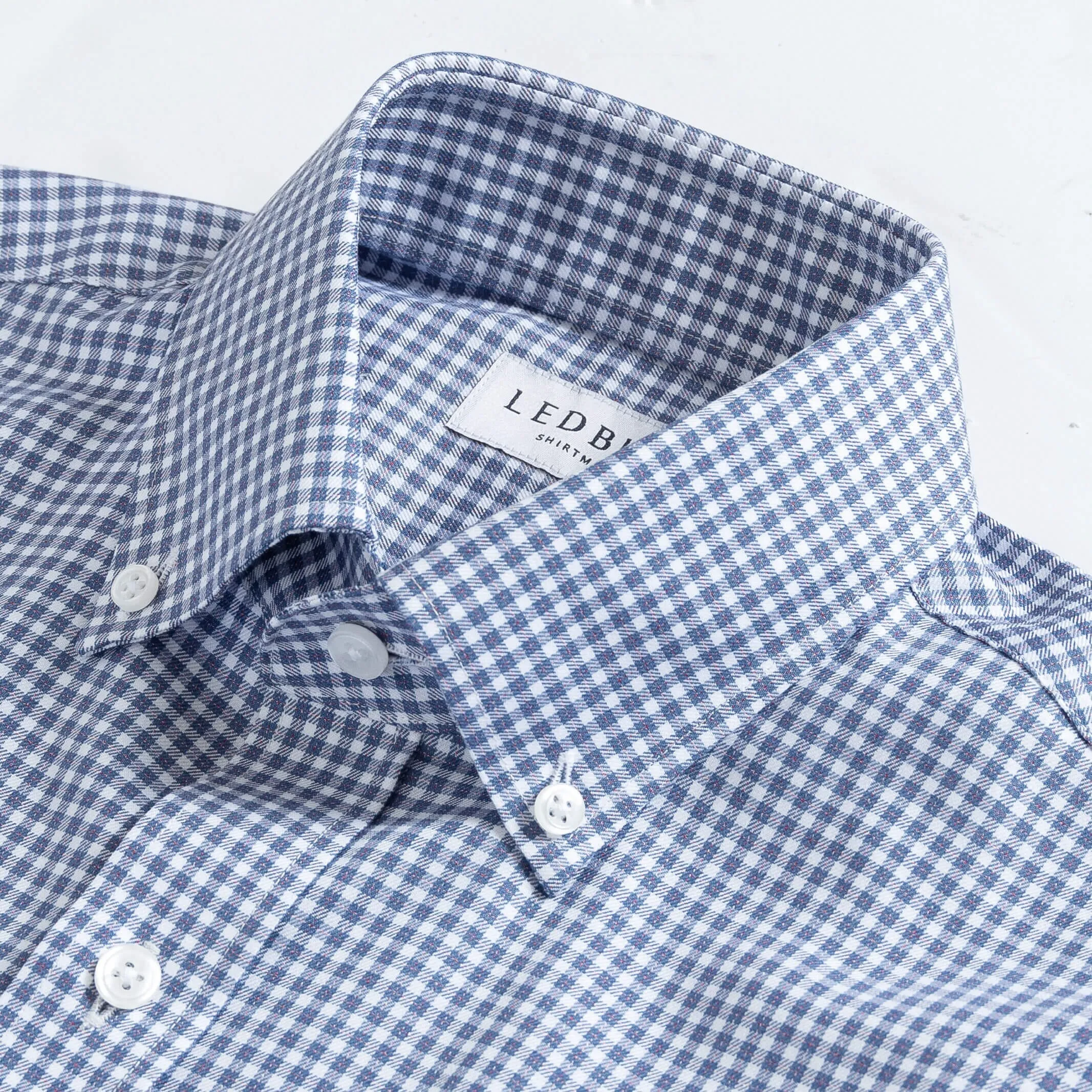 The Smoky Blue Touraine Check Dress Shirt