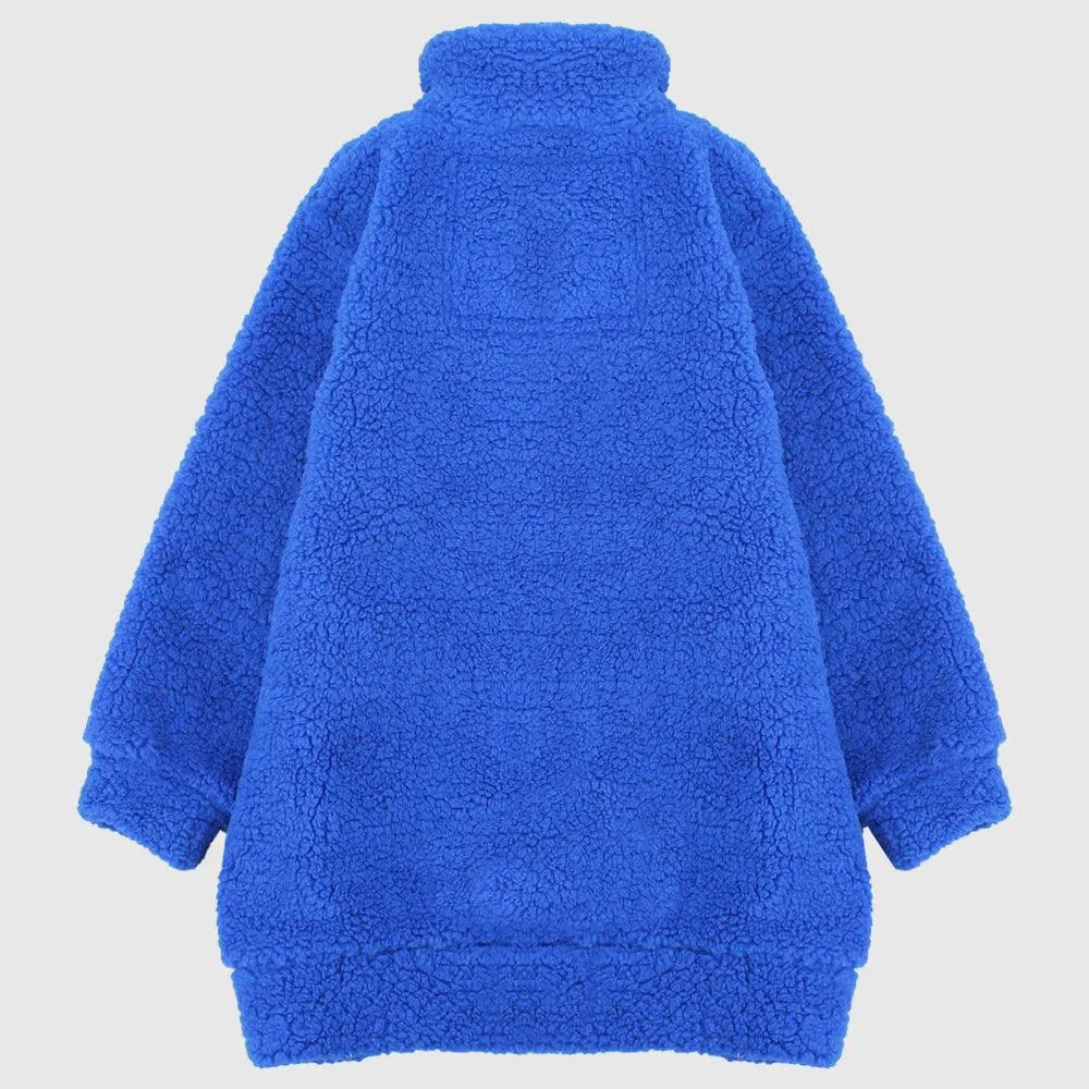 Unisex Blue Fur Jacket